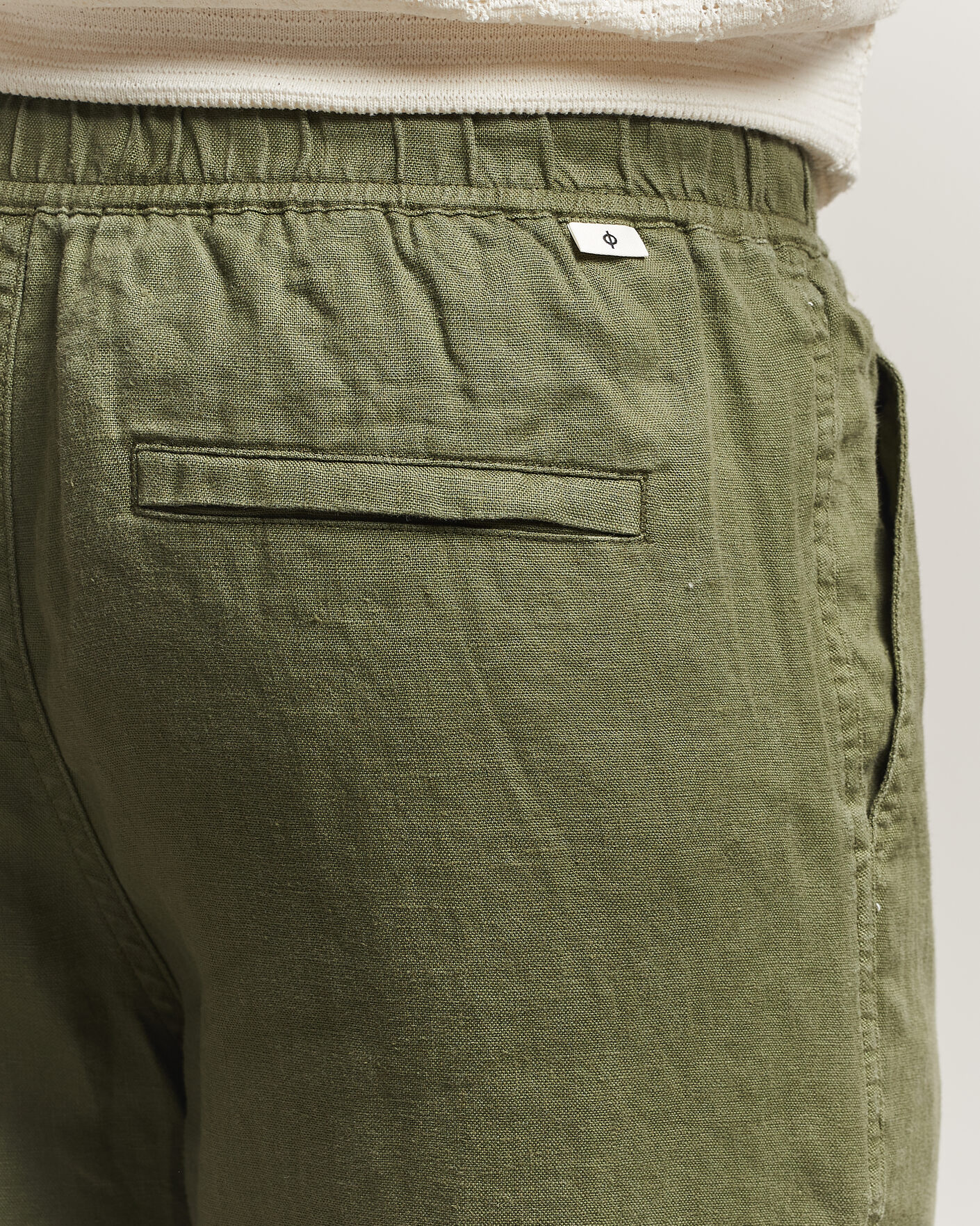 Herr | Byxor | Samsøe Samsøe | Jabari Linen Drawstring Trousers Burnt Olive