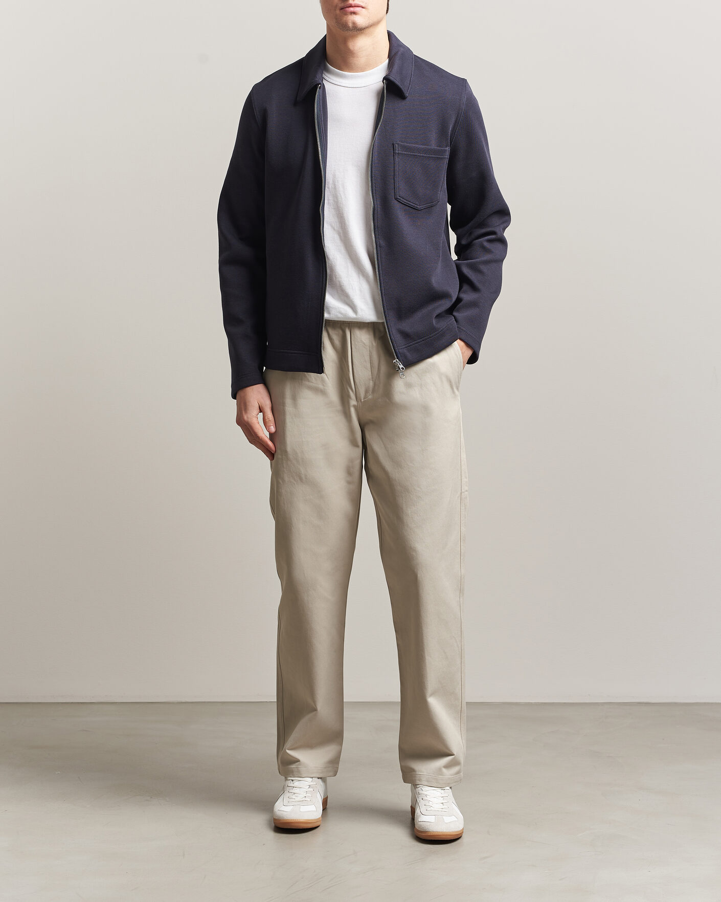Herr | Byxor | Samsøe Samsøe | Jabari Cotton Drawstring Trousers Moonstruck