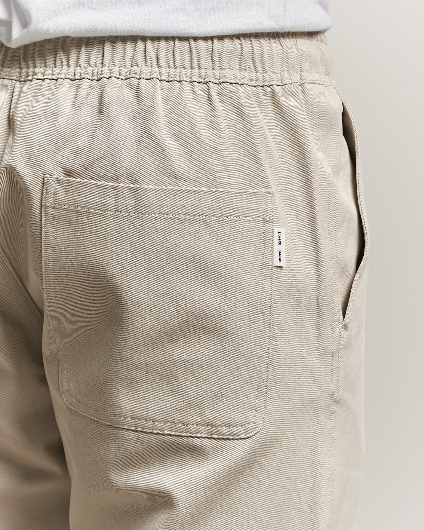 Herr | Byxor | Samsøe Samsøe | Jabari Cotton Drawstring Trousers Moonstruck