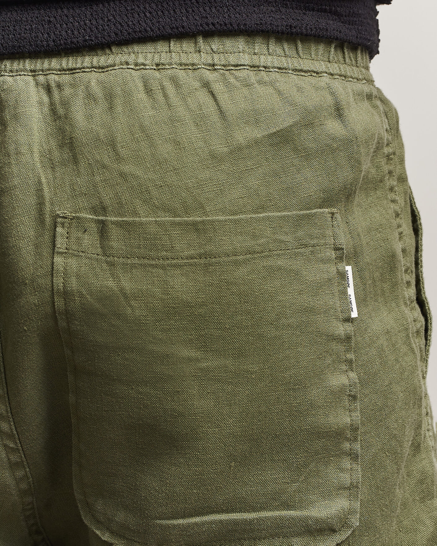 Herr | Shorts | Samsøe Samsøe | Jabari Linen Drawstring Shorts Burnt Olive