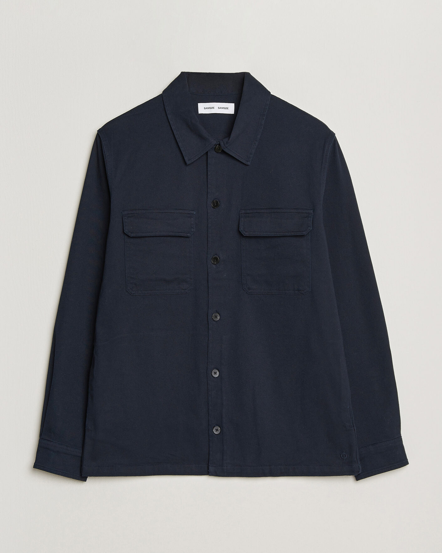 Herr | Skjortor | Samsøe Samsøe | Taka Cotton Overshirt Salute Navy