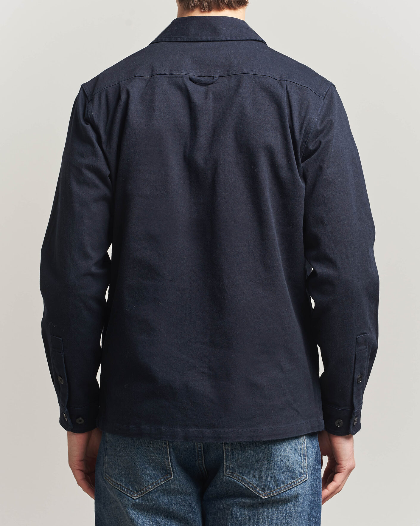 Herr | Skjortor | Samsøe Samsøe | Taka Cotton Overshirt Salute Navy