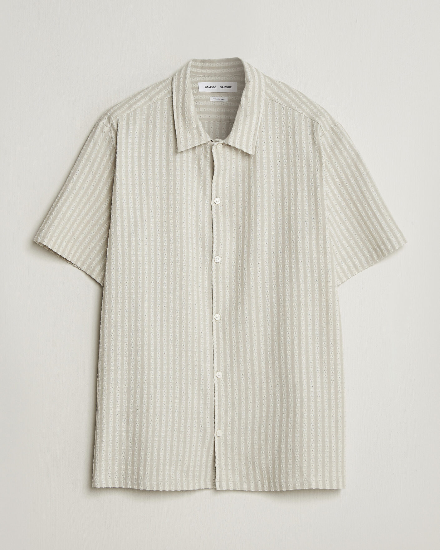 Herr | Skjortor | Samsøe Samsøe | Avan Structured Short Sleeve Shirt Moonstruck