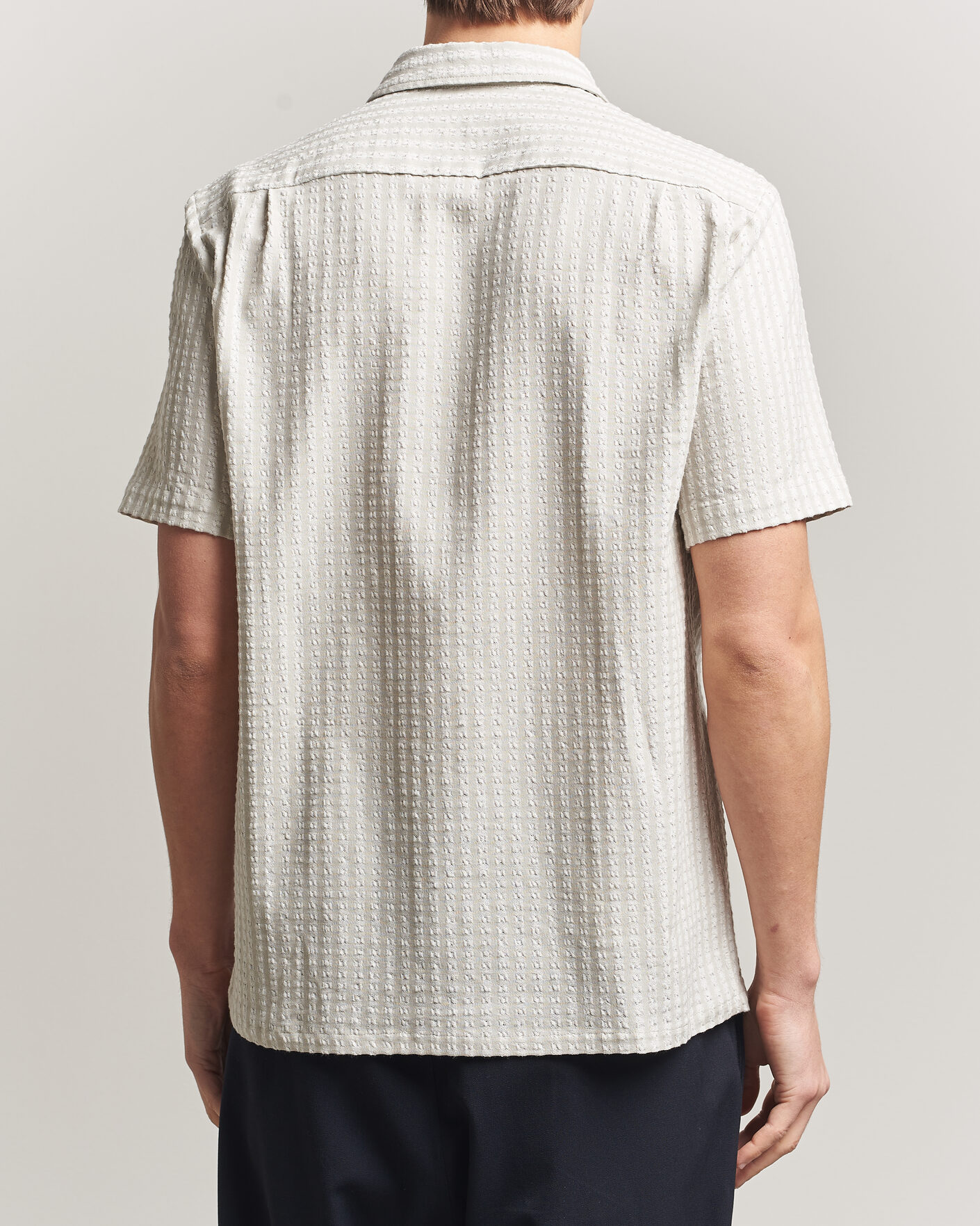 Herr | Skjortor | Samsøe Samsøe | Avan Structured Short Sleeve Shirt Moonstruck