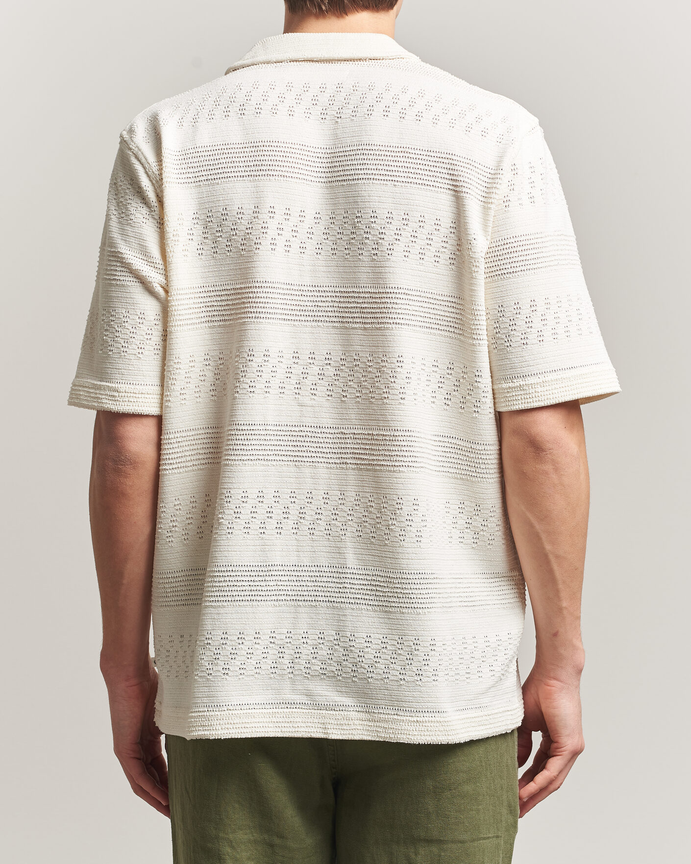 Herr | Skjortor | Samsøe Samsøe | Martin Knitted Short Sleeve Shirt Clear Cream