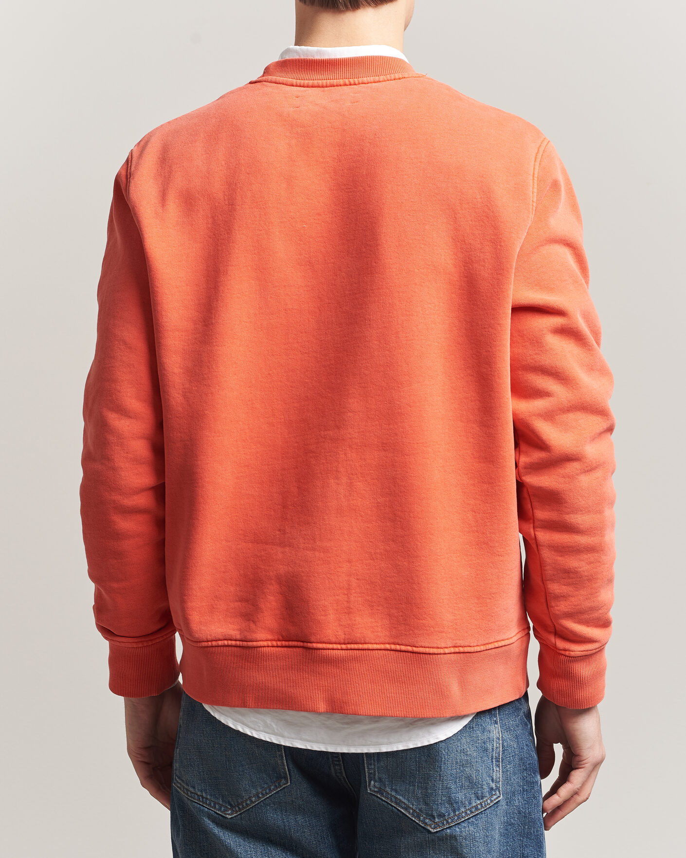Herr | Tröjor | Samsøe Samsøe | Joel Washed Organic Cotton Sweatshirt Aurora Red
