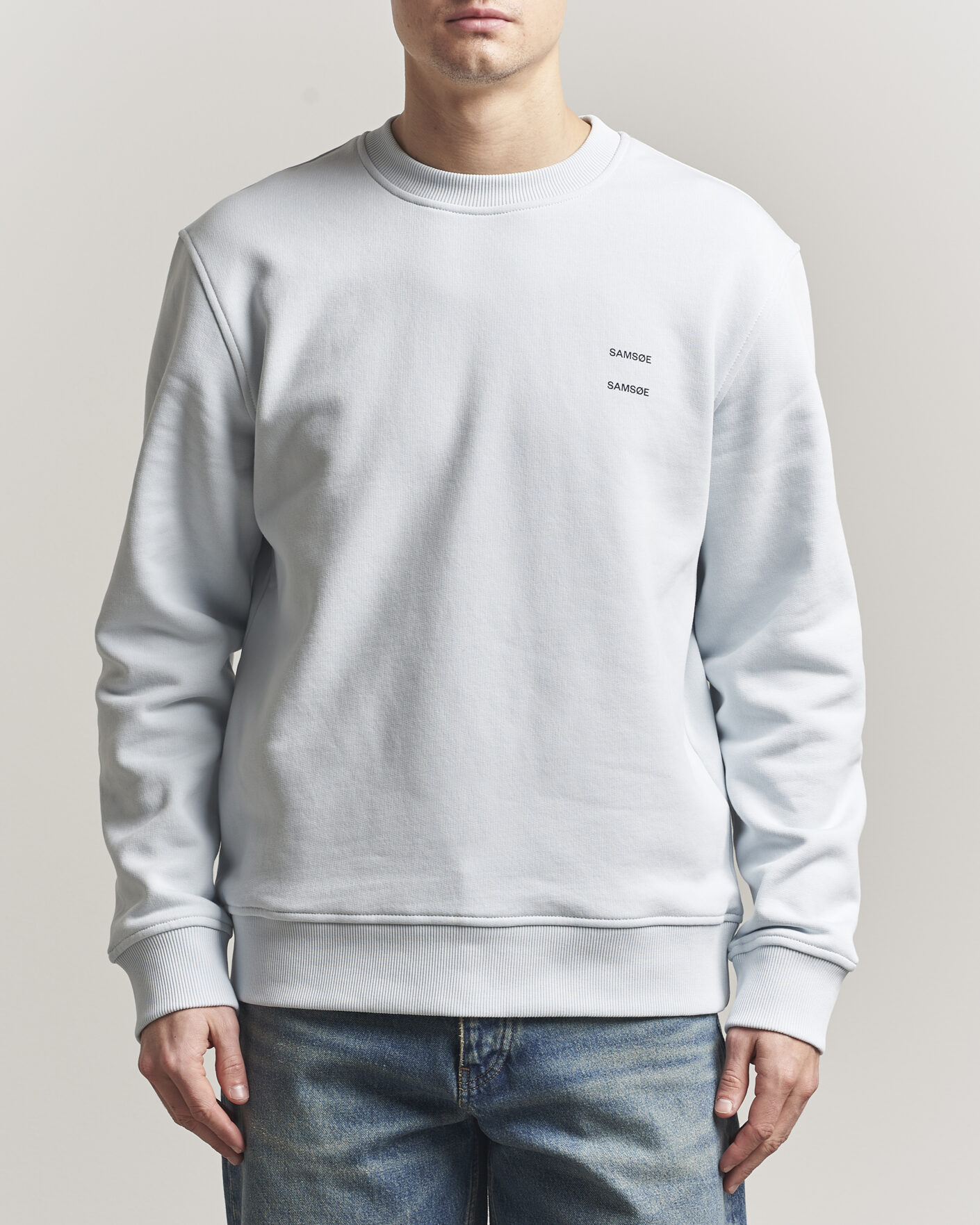 Herr | Tröjor | Samsøe Samsøe | Joel Organic Cotton Sweatshirt Skywriting