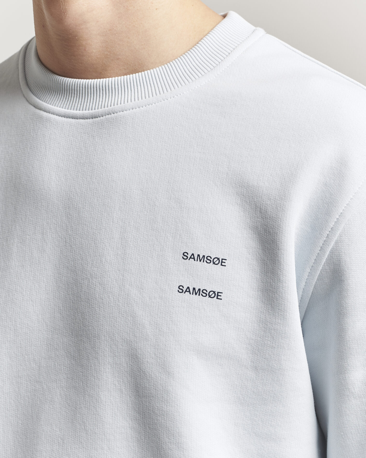 Herr | Tröjor | Samsøe Samsøe | Joel Organic Cotton Sweatshirt Skywriting