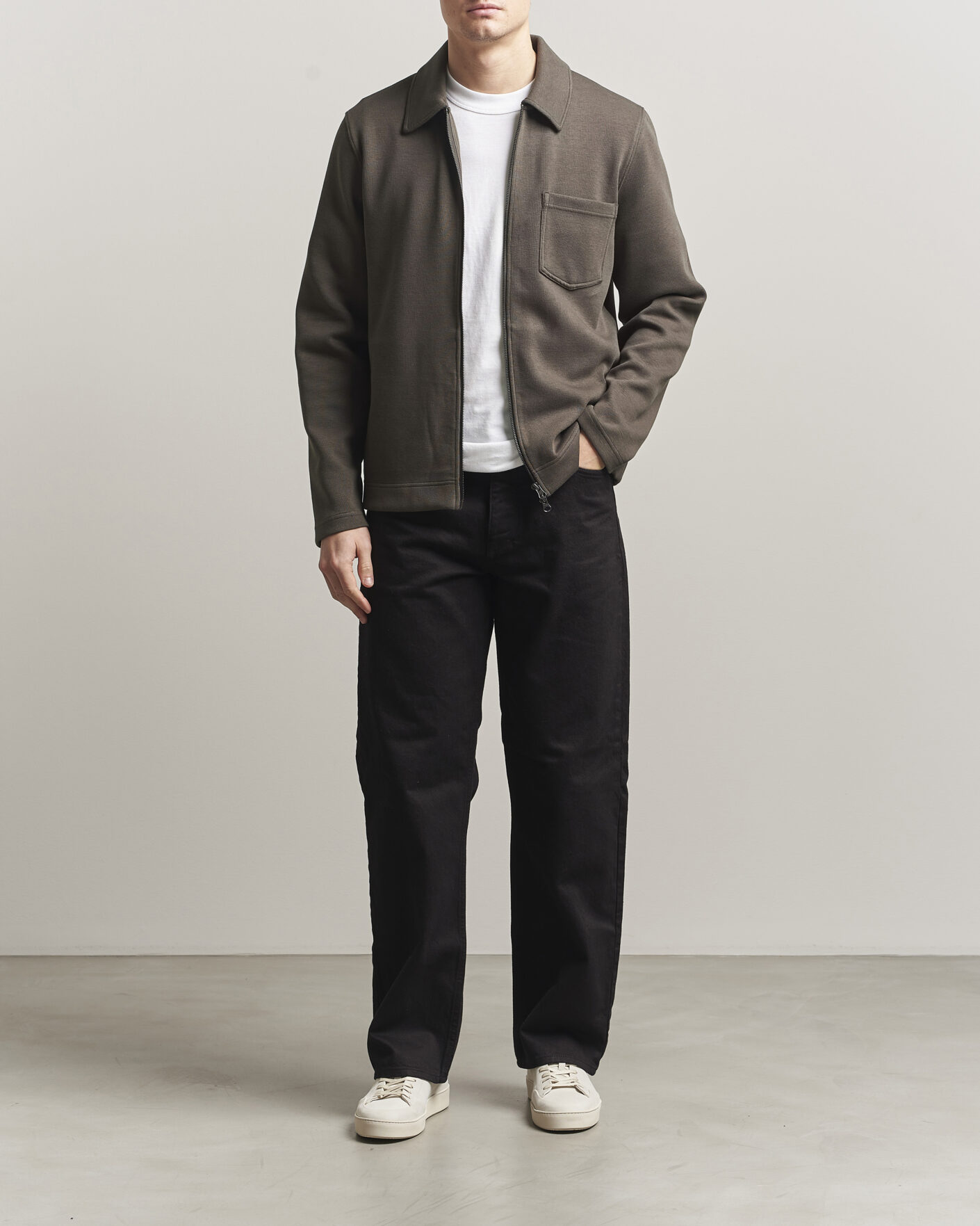 Herr | Tröjor | Samsøe Samsøe | Hannes Full Zip Black Olive