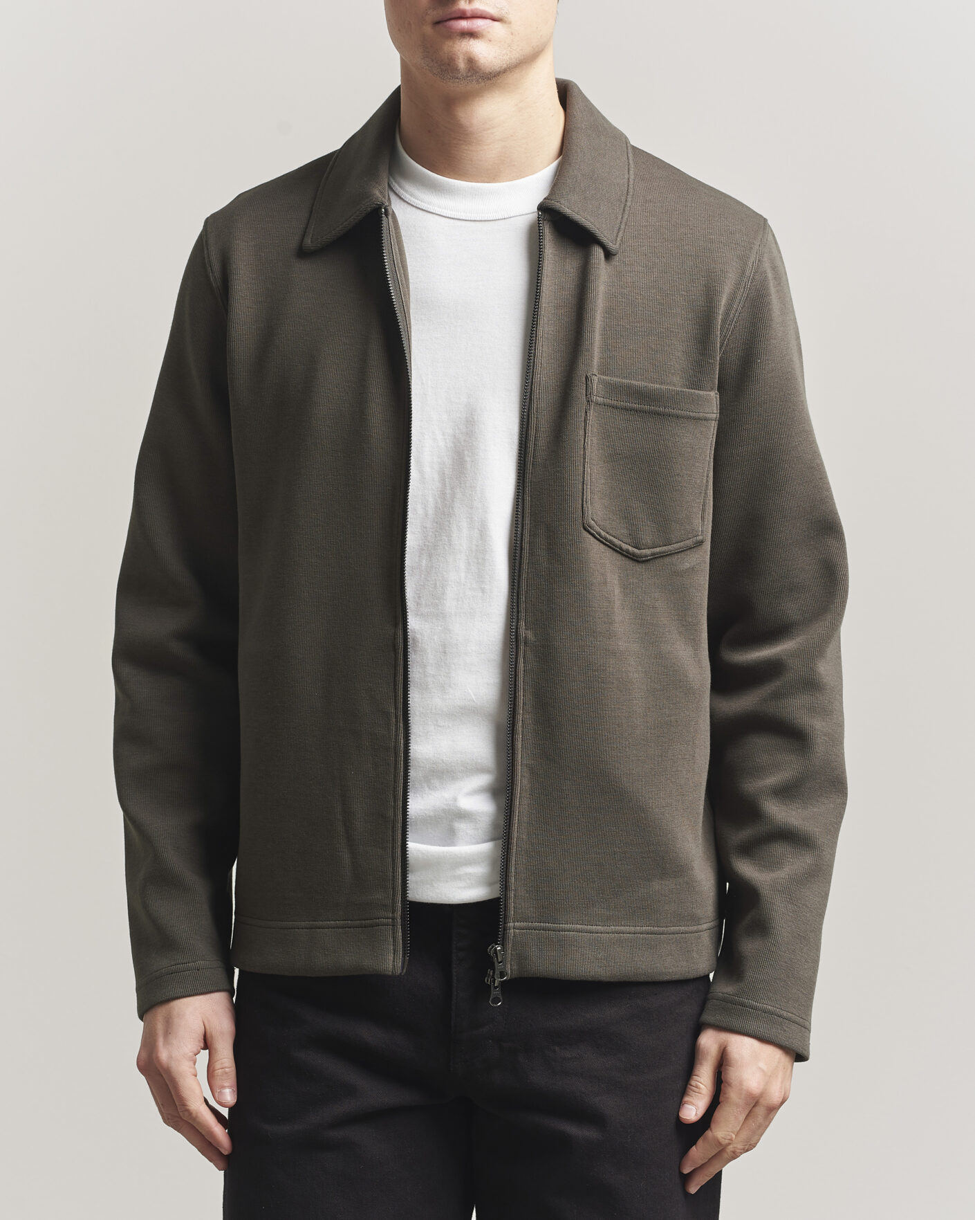 Herr | Tröjor | Samsøe Samsøe | Hannes Full Zip Black Olive