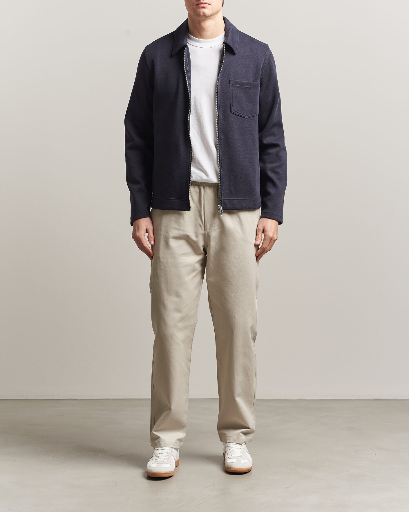 Herr | Tröjor | Samsøe Samsøe | Hannes Full Zip Salute Navy