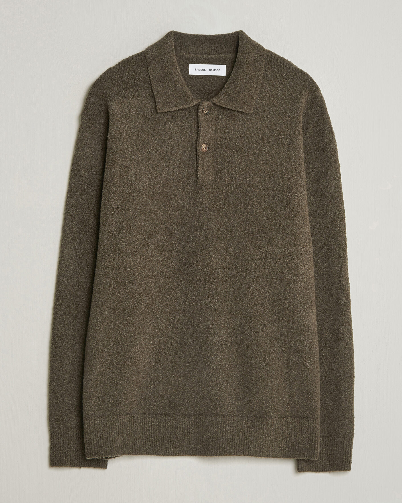 Herr | Tröjor | Samsøe Samsøe | Nino Knitted Polo Black Olive