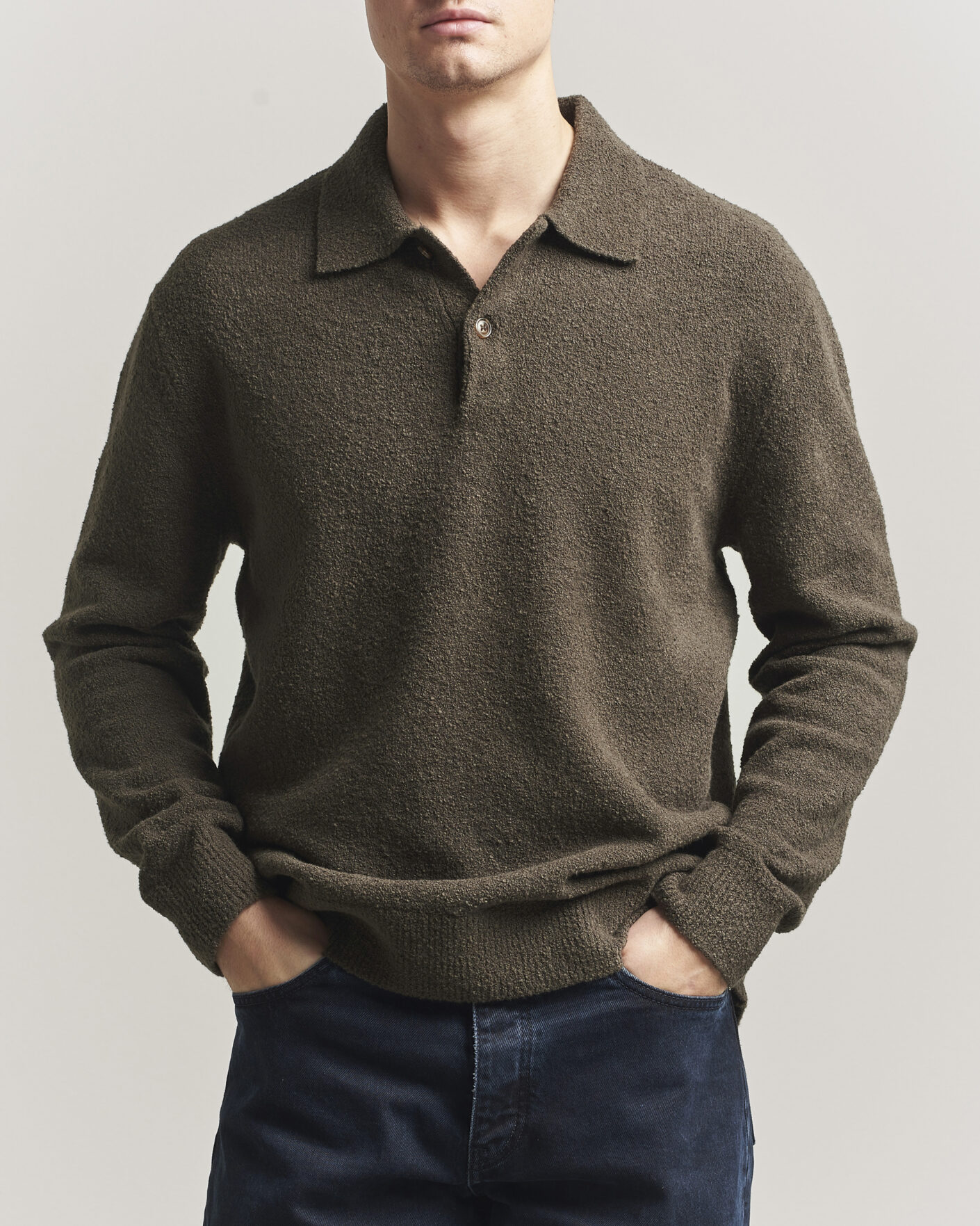 Herr | Tröjor | Samsøe Samsøe | Nino Knitted Polo Black Olive