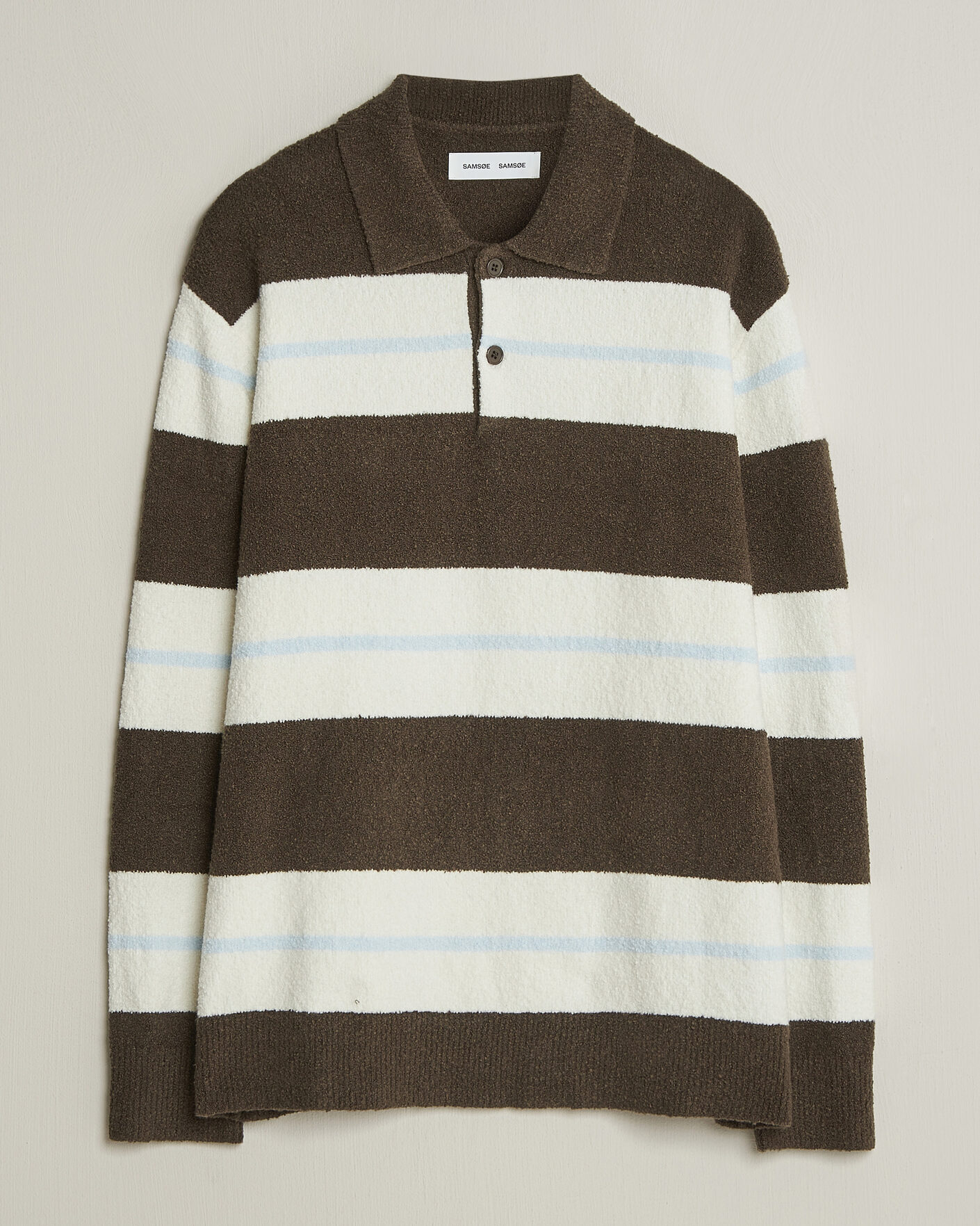 Herr | Tröjor | Samsøe Samsøe | Nino Knitted Polo Black Olive/White