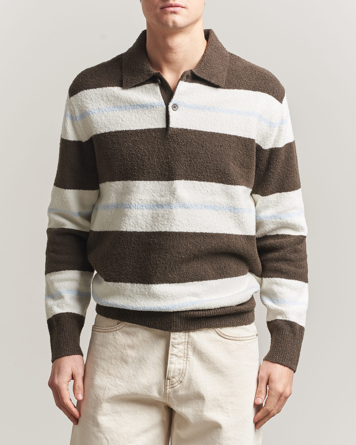 Herr | Tröjor | Samsøe Samsøe | Nino Knitted Polo Black Olive/White