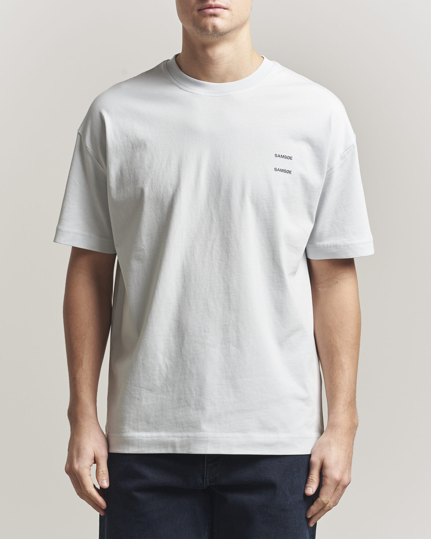 Herr | T-Shirts | Samsøe Samsøe | Joel Organic Cotton T-Shirt Skywriting