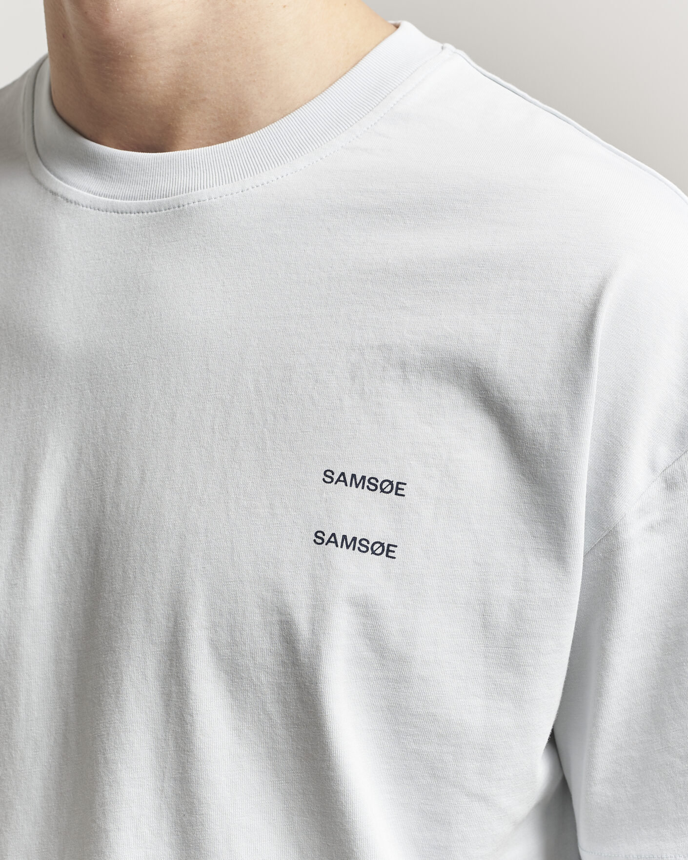 Herr | T-Shirts | Samsøe Samsøe | Joel Organic Cotton T-Shirt Skywriting
