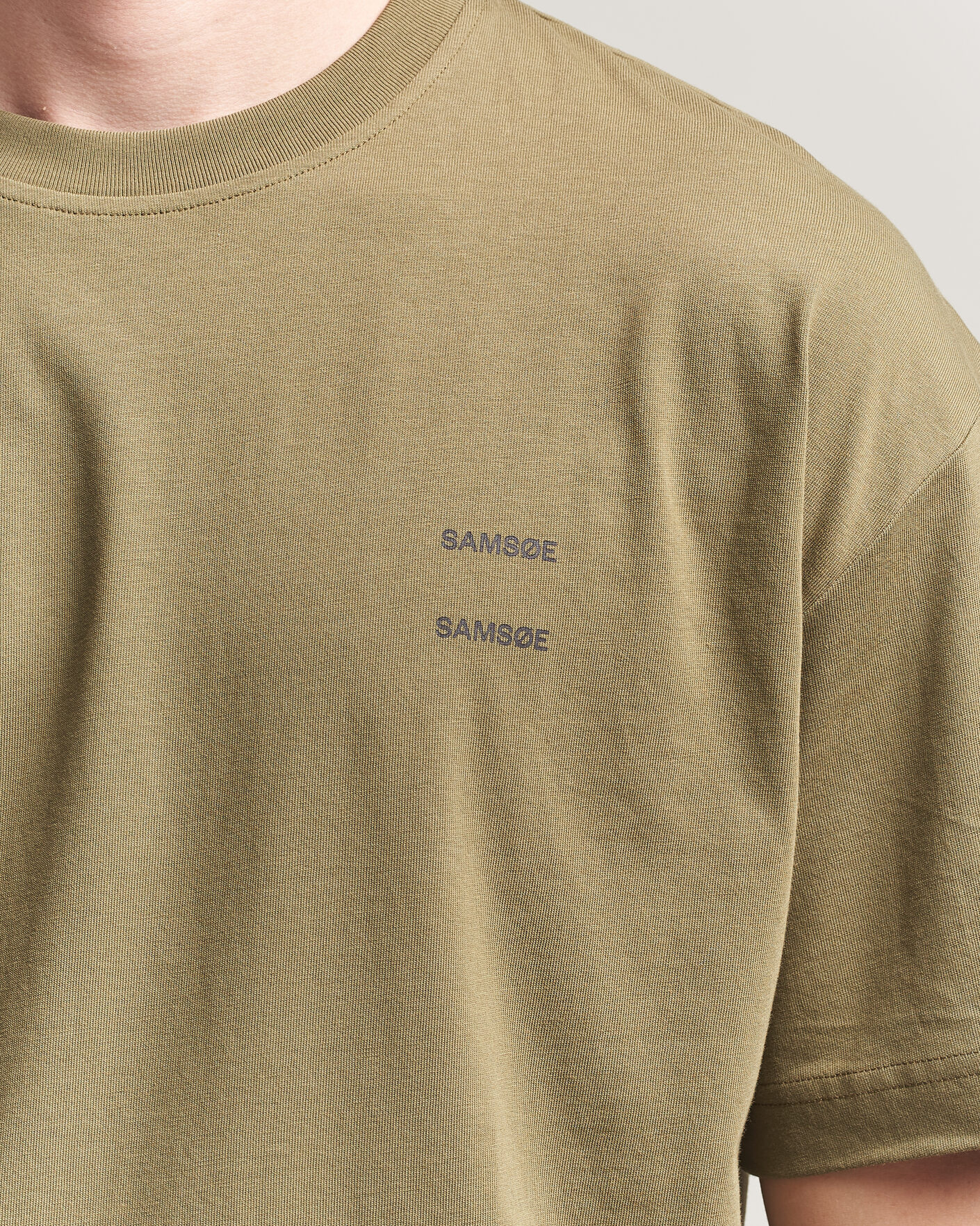Herr | T-Shirts | Samsøe Samsøe | Joel Organic Cotton T-Shirt Burnt Olive