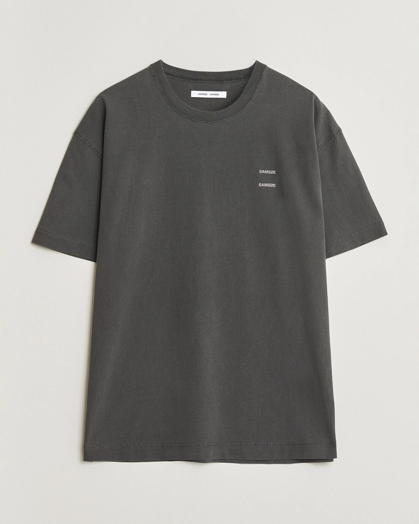 Herr | T-Shirts | Samsøe Samsøe | Joel Washed Organic Cotton T-Shirt Black