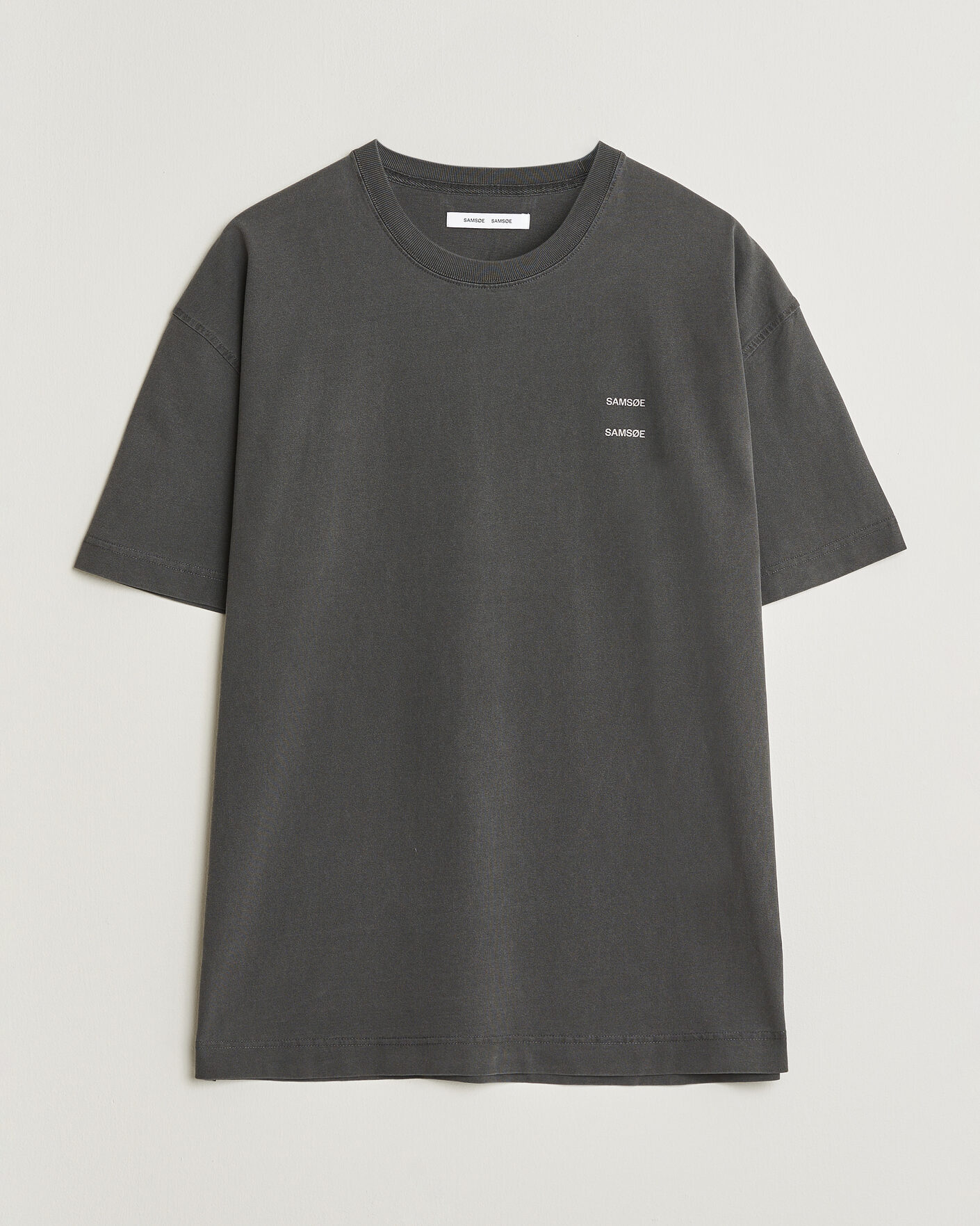 Herr | T-Shirts | Samsøe Samsøe | Joel Washed Organic Cotton T-Shirt Black