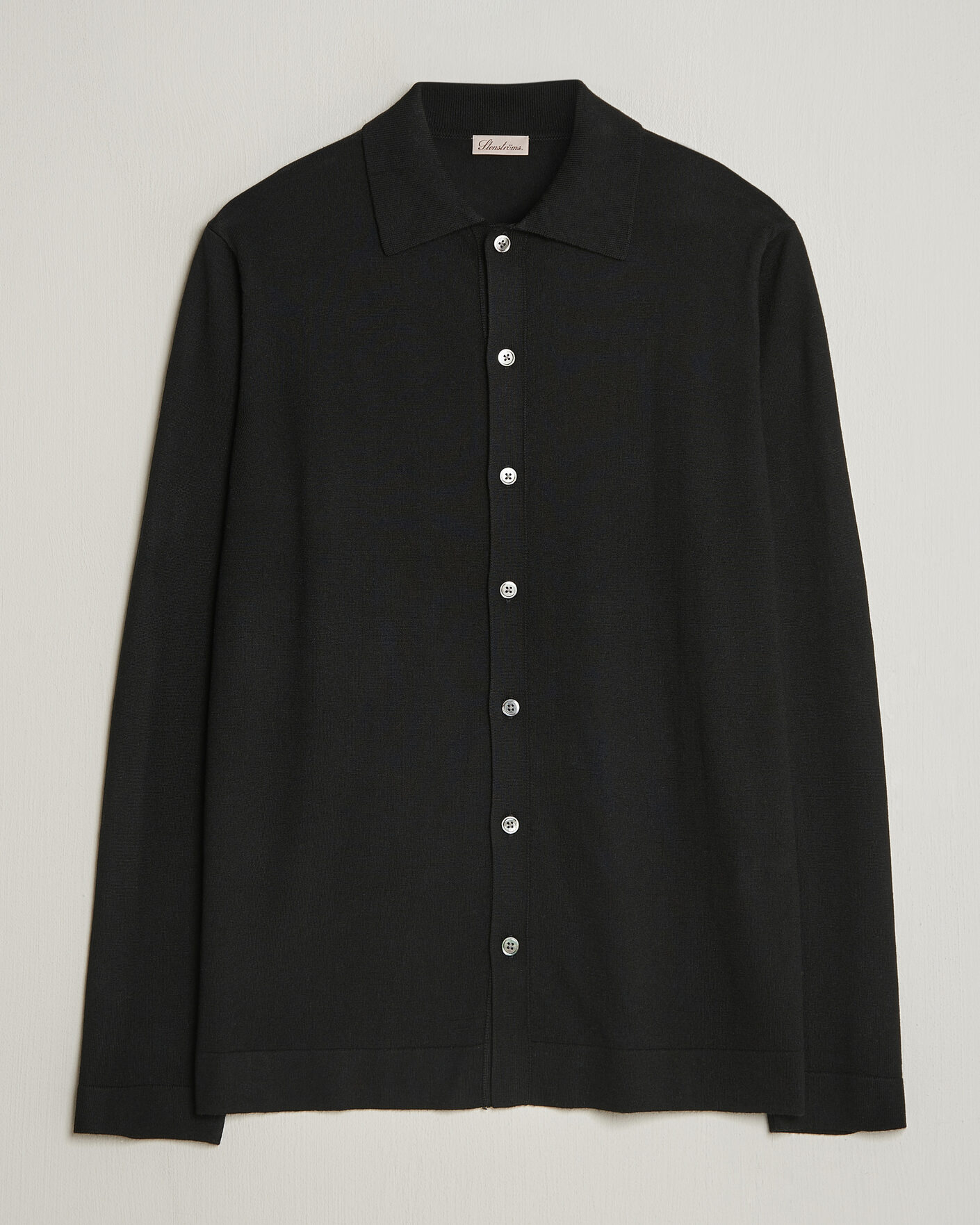 Herr | Tröjor | Stenströms | Silk/Cashmere Cardigan Black