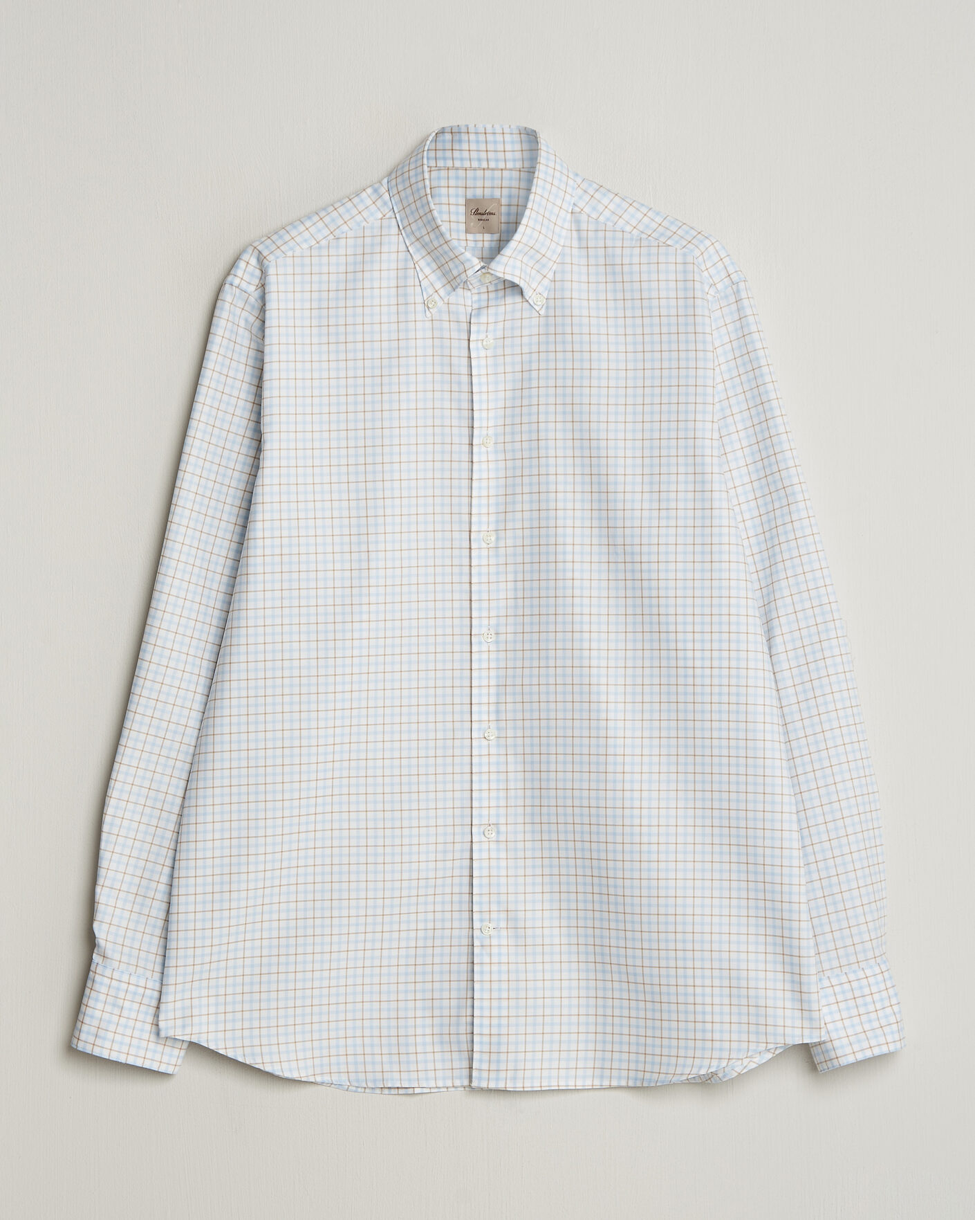 Herr | Skjortor | Stenströms | Regular Fit Checked Oxford Shirt Blue