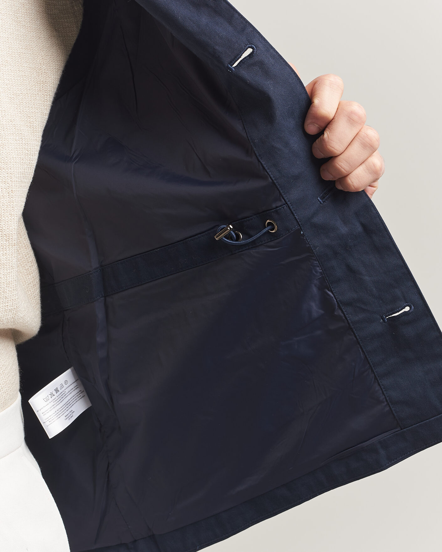 Herr | Västar | Stenströms | Cotton  Twill Vest Navy