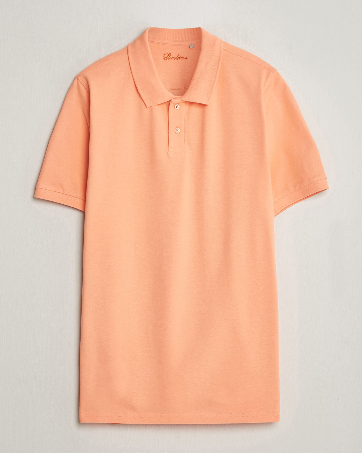Herr | Pikéer | Stenströms | Organic Cotton Piquet Polo Shirt Mandarin