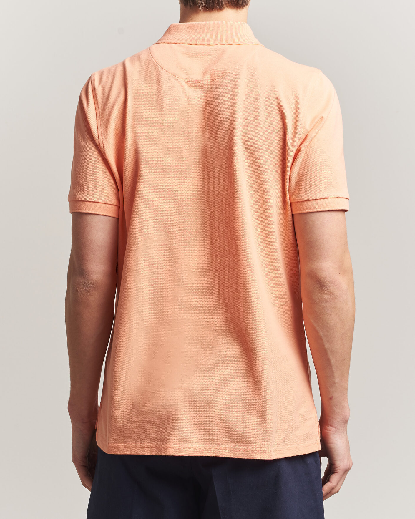 Herr | Pikéer | Stenströms | Organic Cotton Piquet Polo Shirt Mandarin