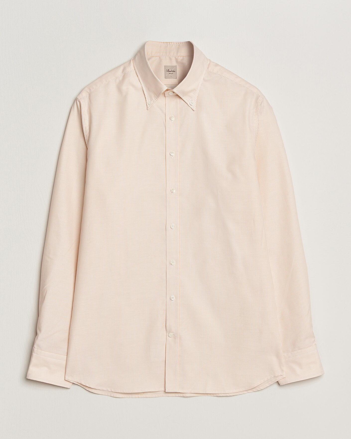 Herr | Skjortor | Stenströms | Regular Fit Thin Striped Oxford Shirt Orange