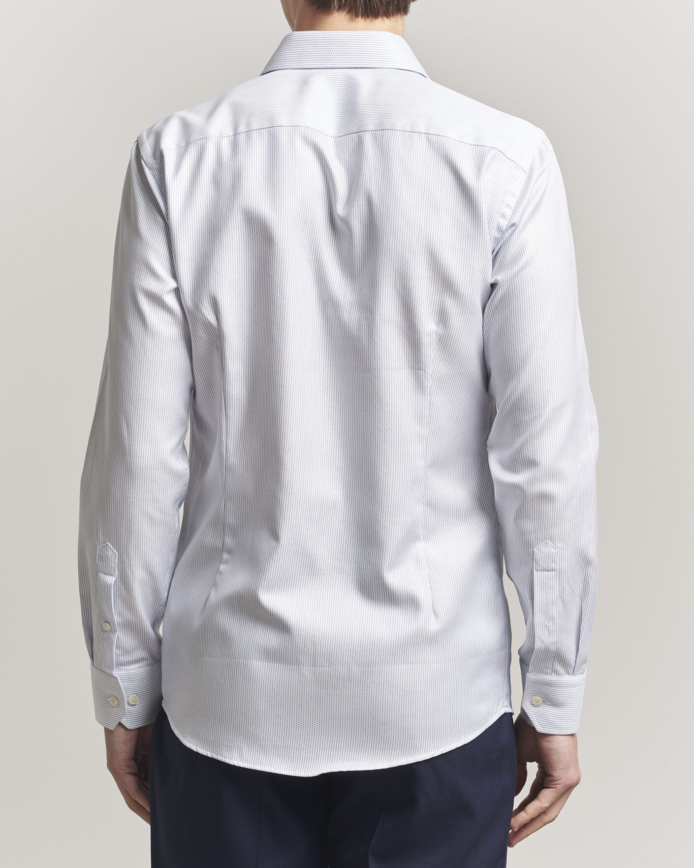 Herr | Skjortor | Eton | Slim Fit Signature Twill Structured Shirt Light Blue