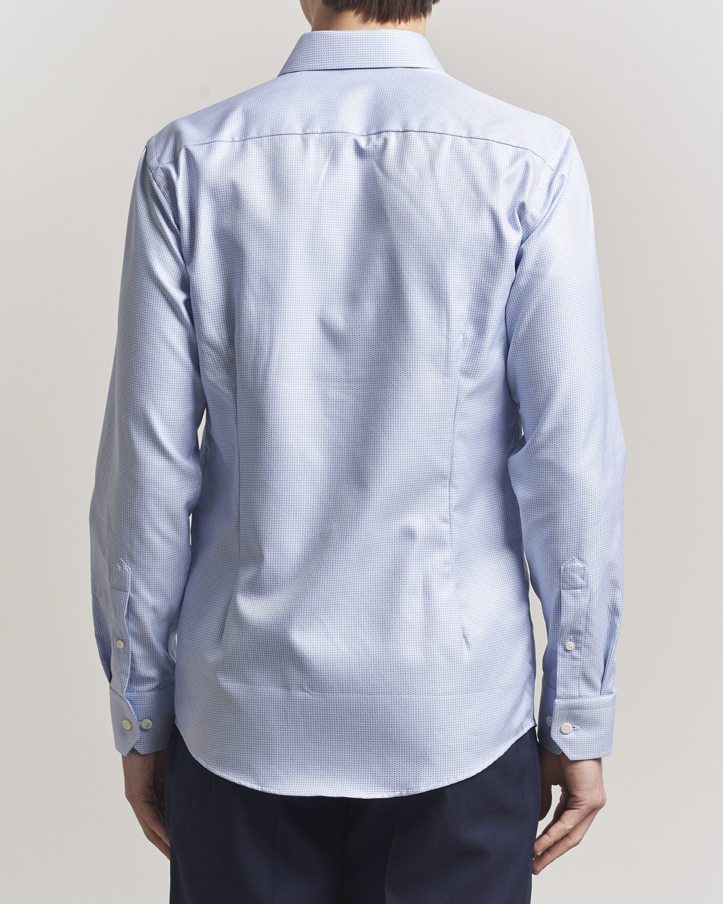 Herr | Skjortor | Eton | Slim Fit Signature Twill Structured Shirt Mid Blue