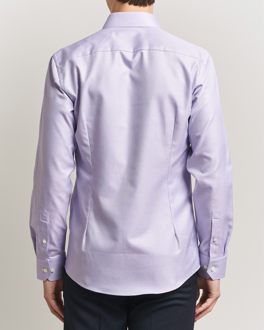 Herr | Skjortor | Eton | Slim Fit Signature Twill Structured Shirt Light Purple