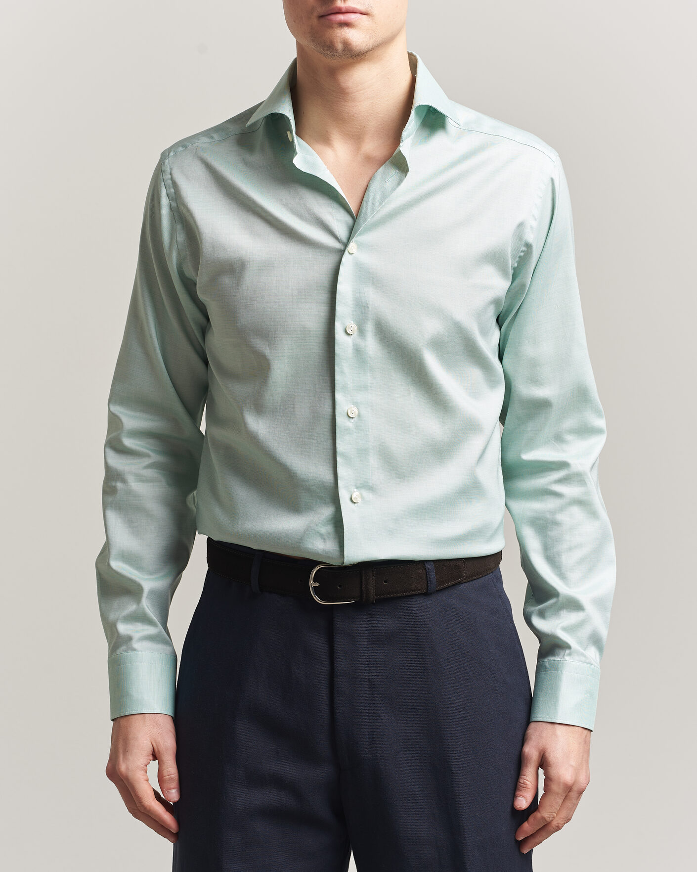 Herr | Skjortor | Eton | Slim Fit Signature Oxford Shirt Mid Green