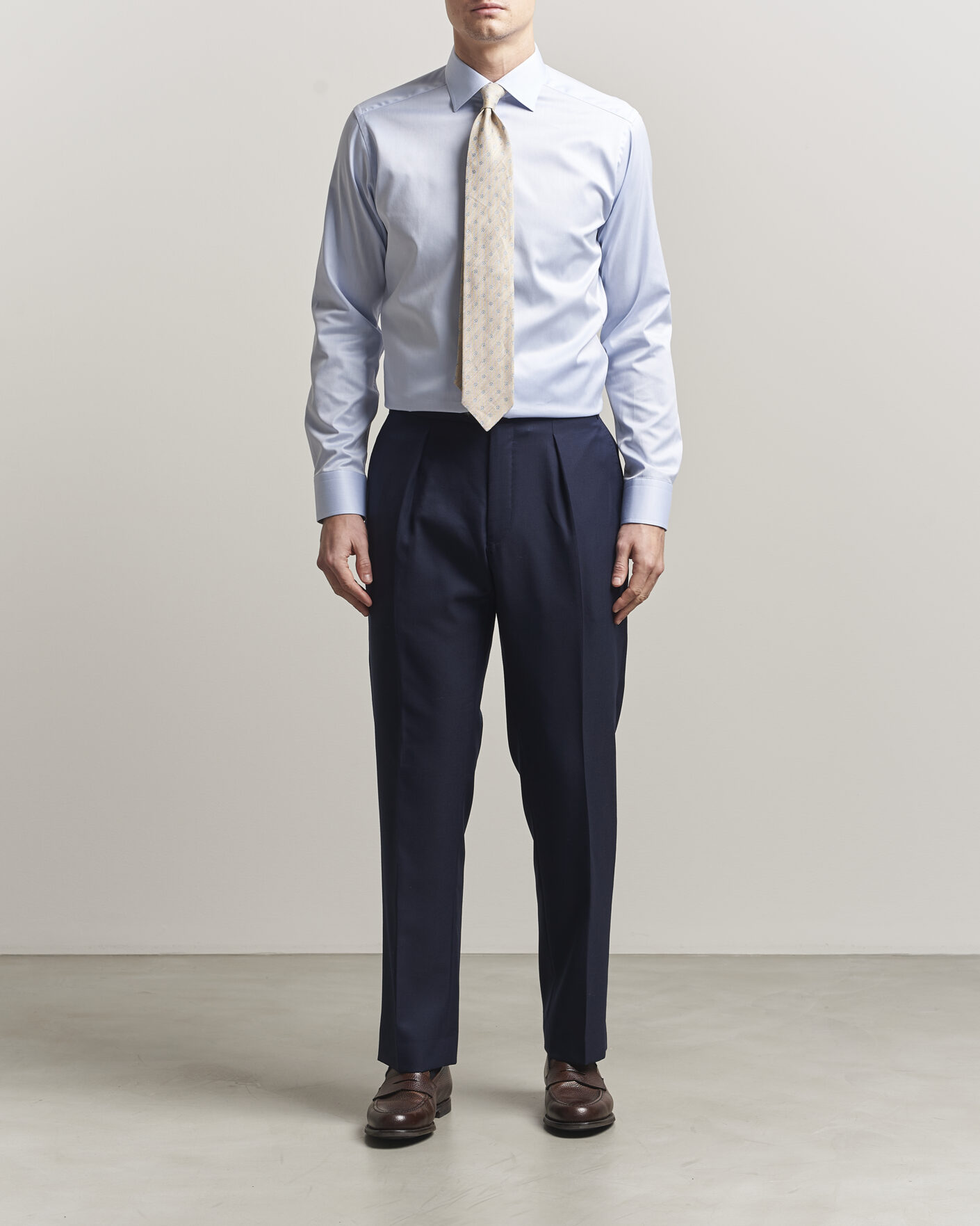 Herr | Skjortor | Eton | Slim Fit Signature Twill Contrast Shirt Light Blue