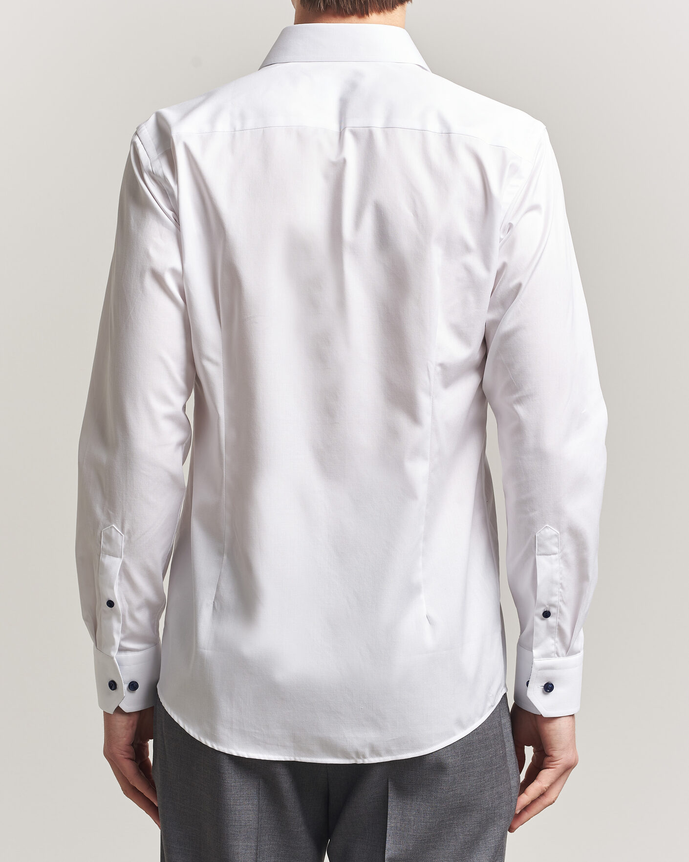 Herr | Skjortor | Eton | Slim Fit Signature Twill Contrast Shirt White