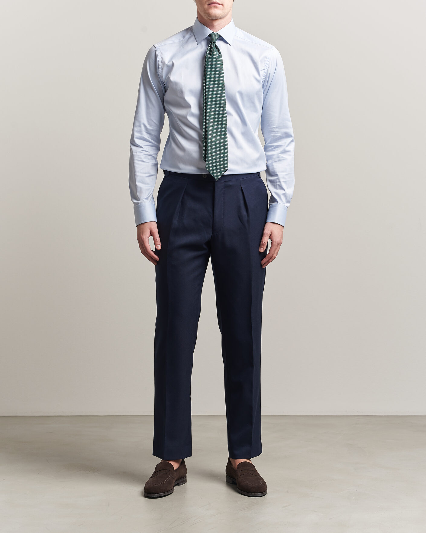 Herr | Skjortor | Eton | Slim Fit Signature Twill Contrast Shirt Light Blue