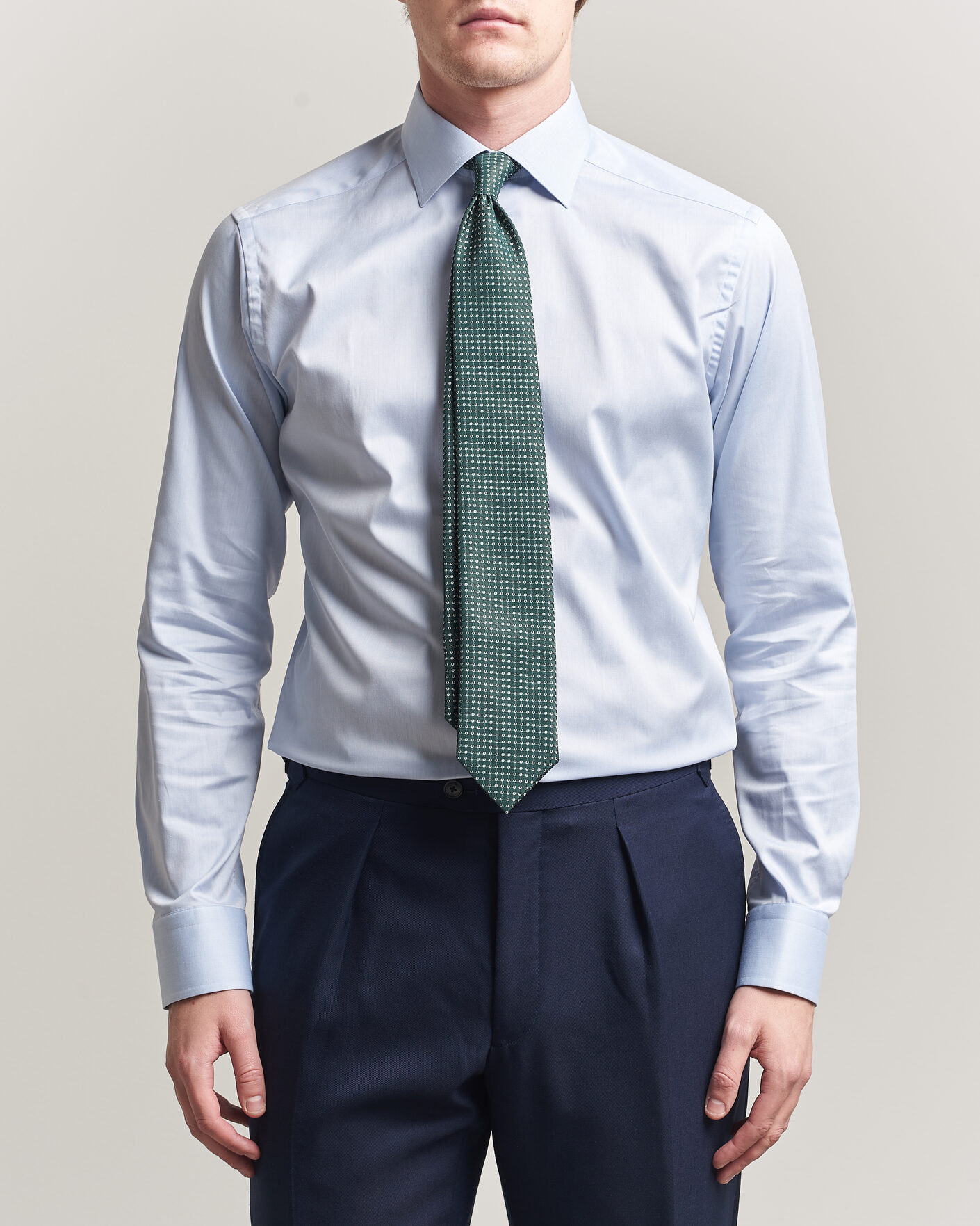 Herr | Skjortor | Eton | Slim Fit Signature Twill Contrast Shirt Light Blue