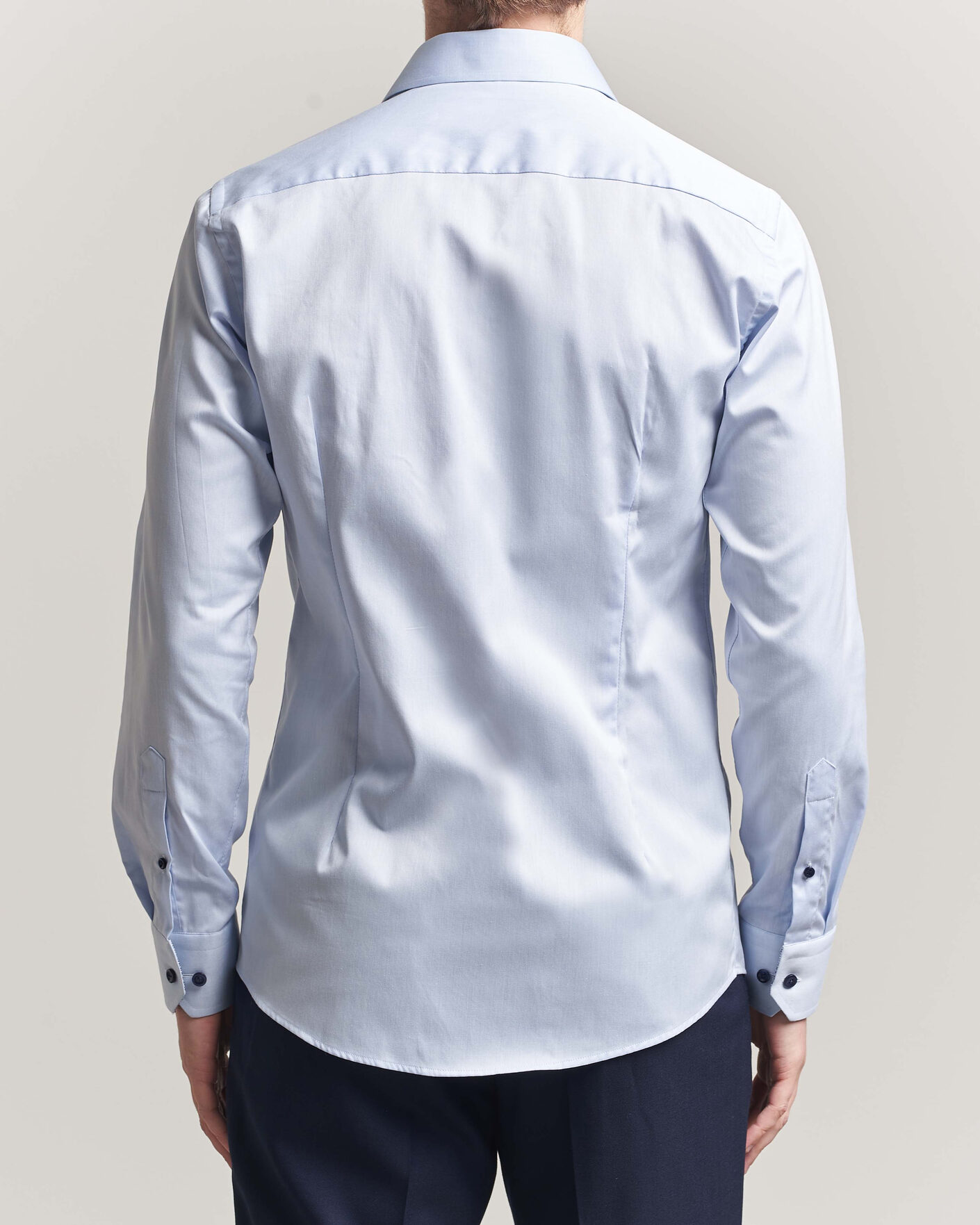 Herr | Skjortor | Eton | Slim Fit Signature Twill Contrast Shirt Light Blue