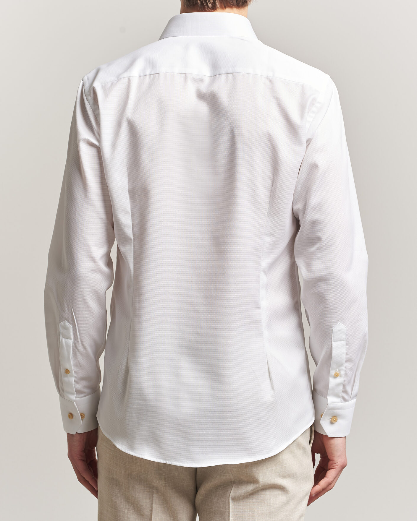 Herr | Skjortor | Eton | Slim Fit Signature Twill Contrast Shirt White