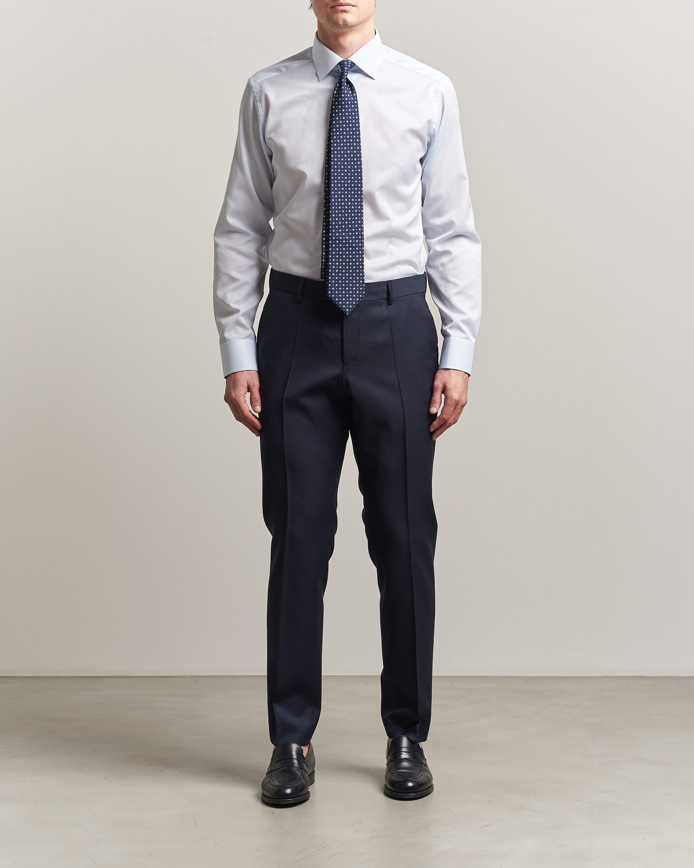 Herr | Skjortor | Eton | Slim Fit Signature Twill Contrast Shirt Light Blue