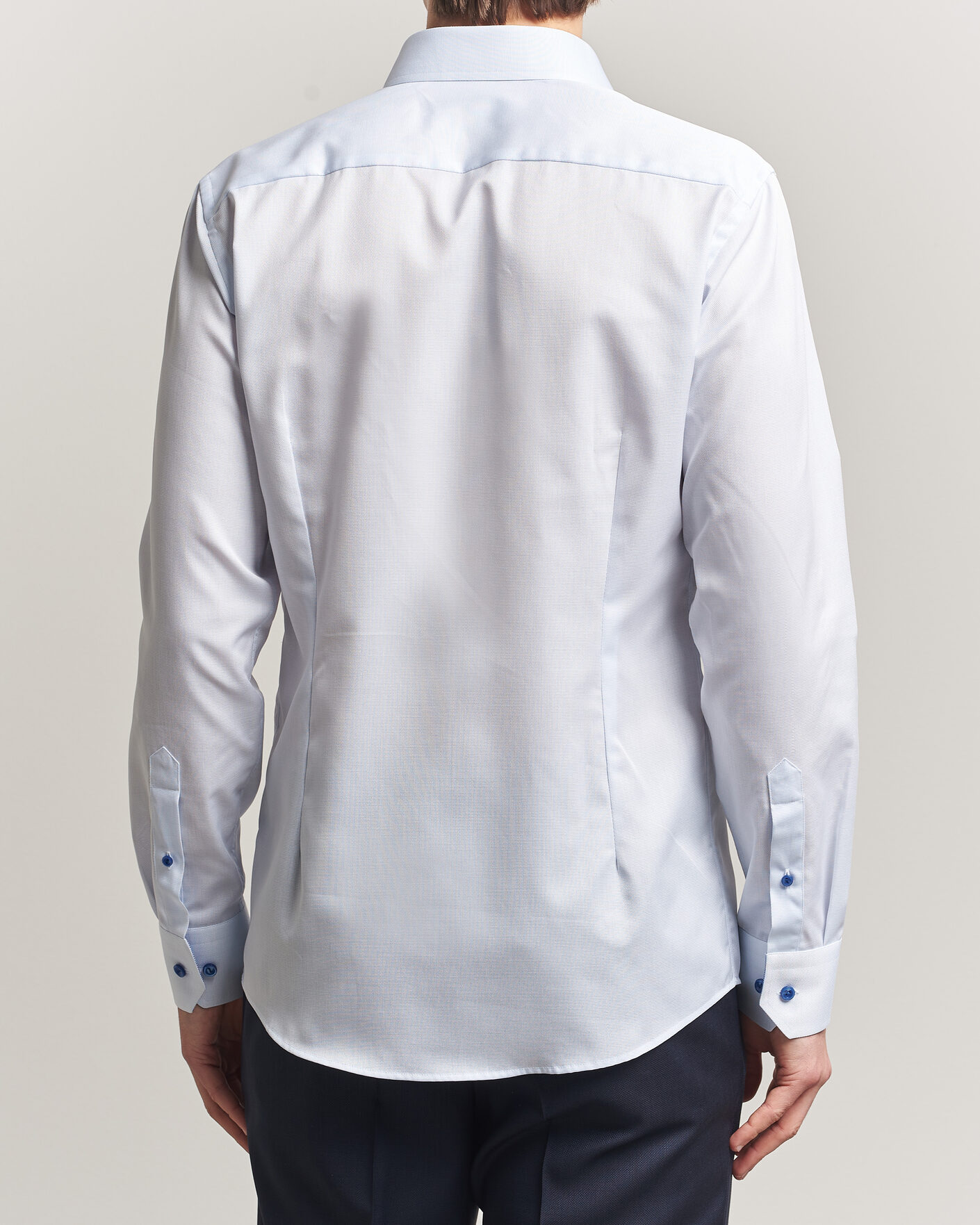 Herr | Skjortor | Eton | Slim Fit Signature Twill Contrast Shirt Light Blue