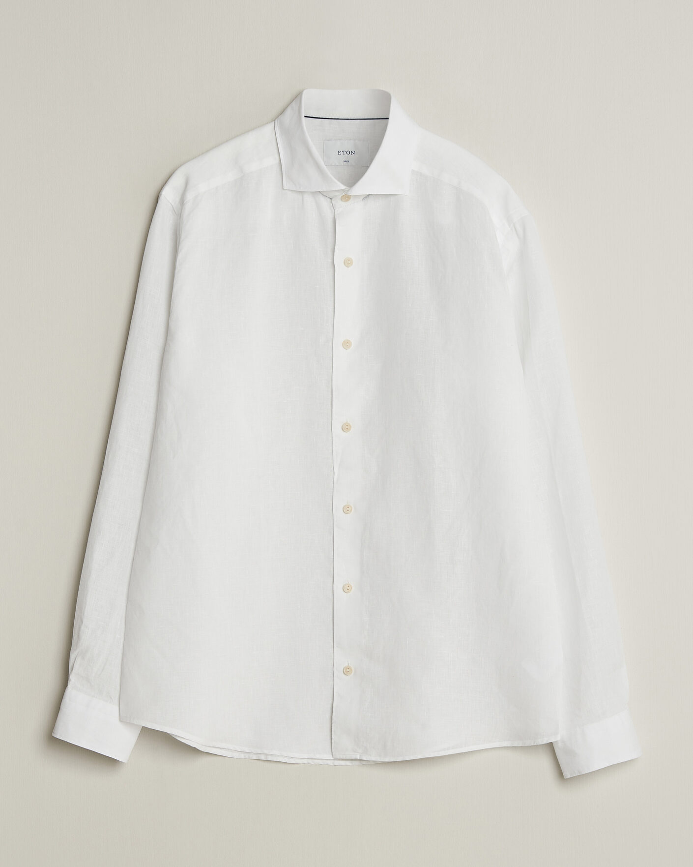 Herr | Skjortor | Eton | Casual Fit Linen Shirt White