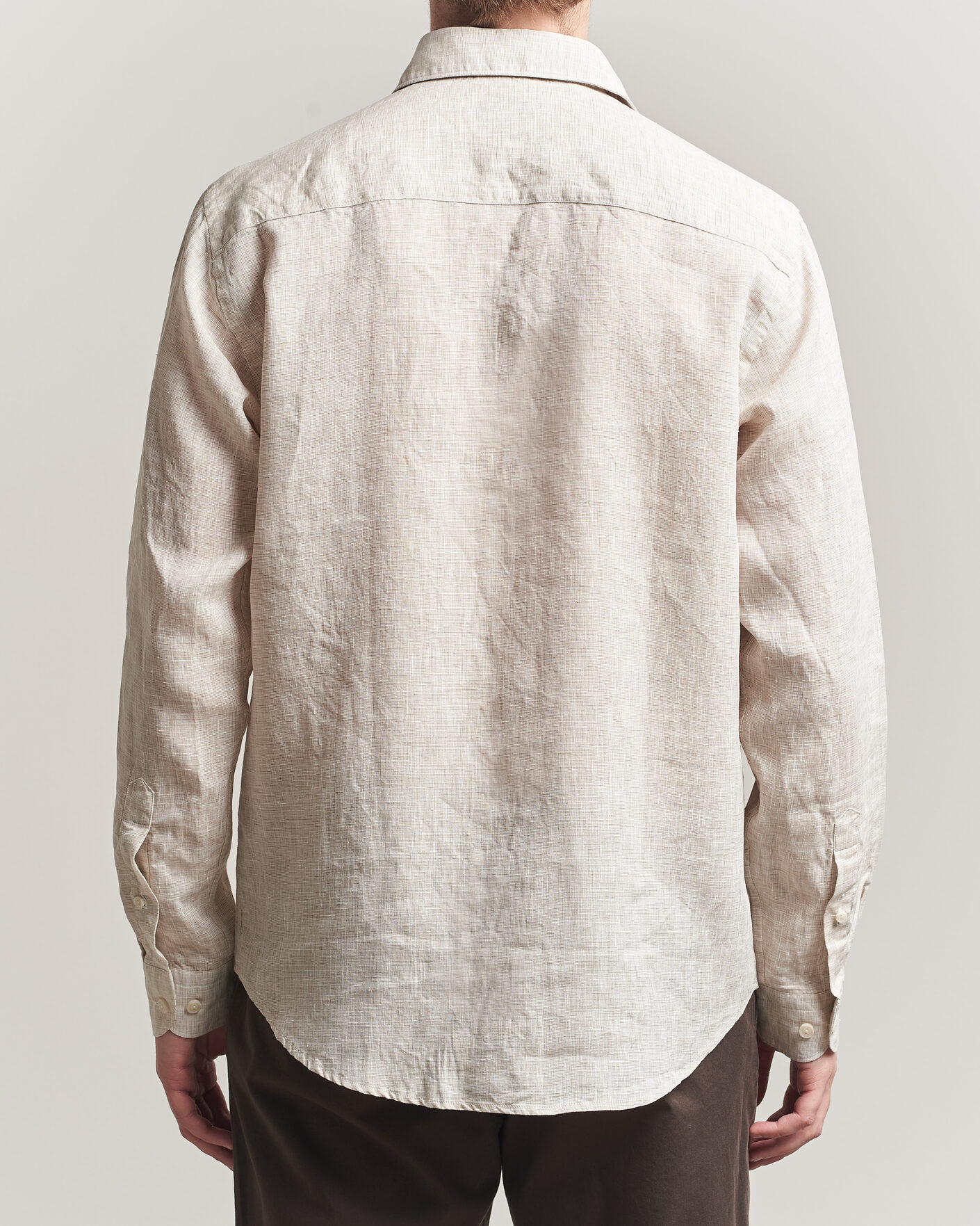 Herr | Skjortor | Eton | Casual Fit Linen Shirt Beige