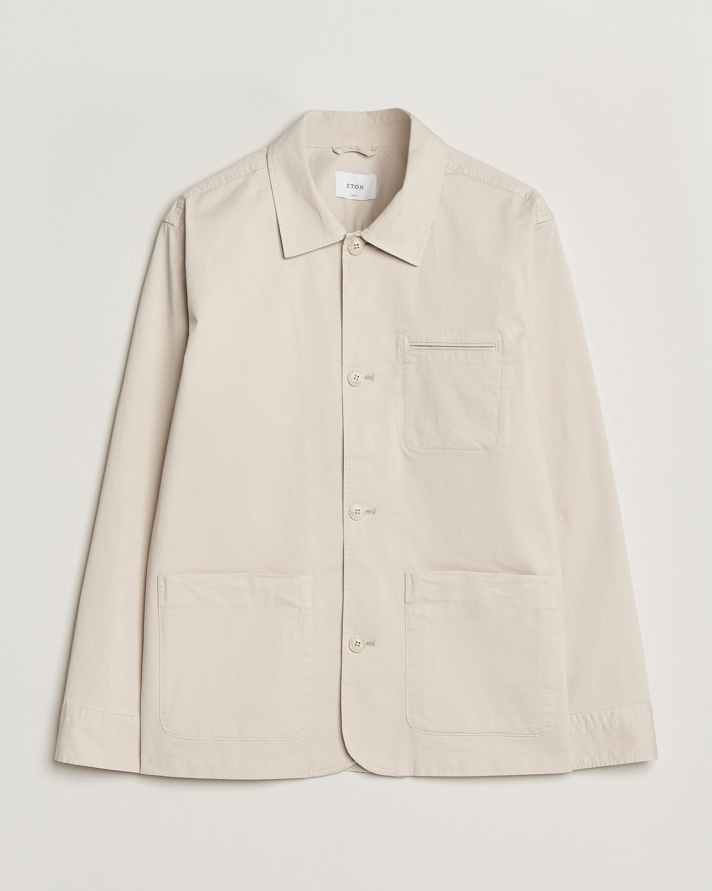 Herr | Jackor | Eton | Cotton Chore Jacket Off White