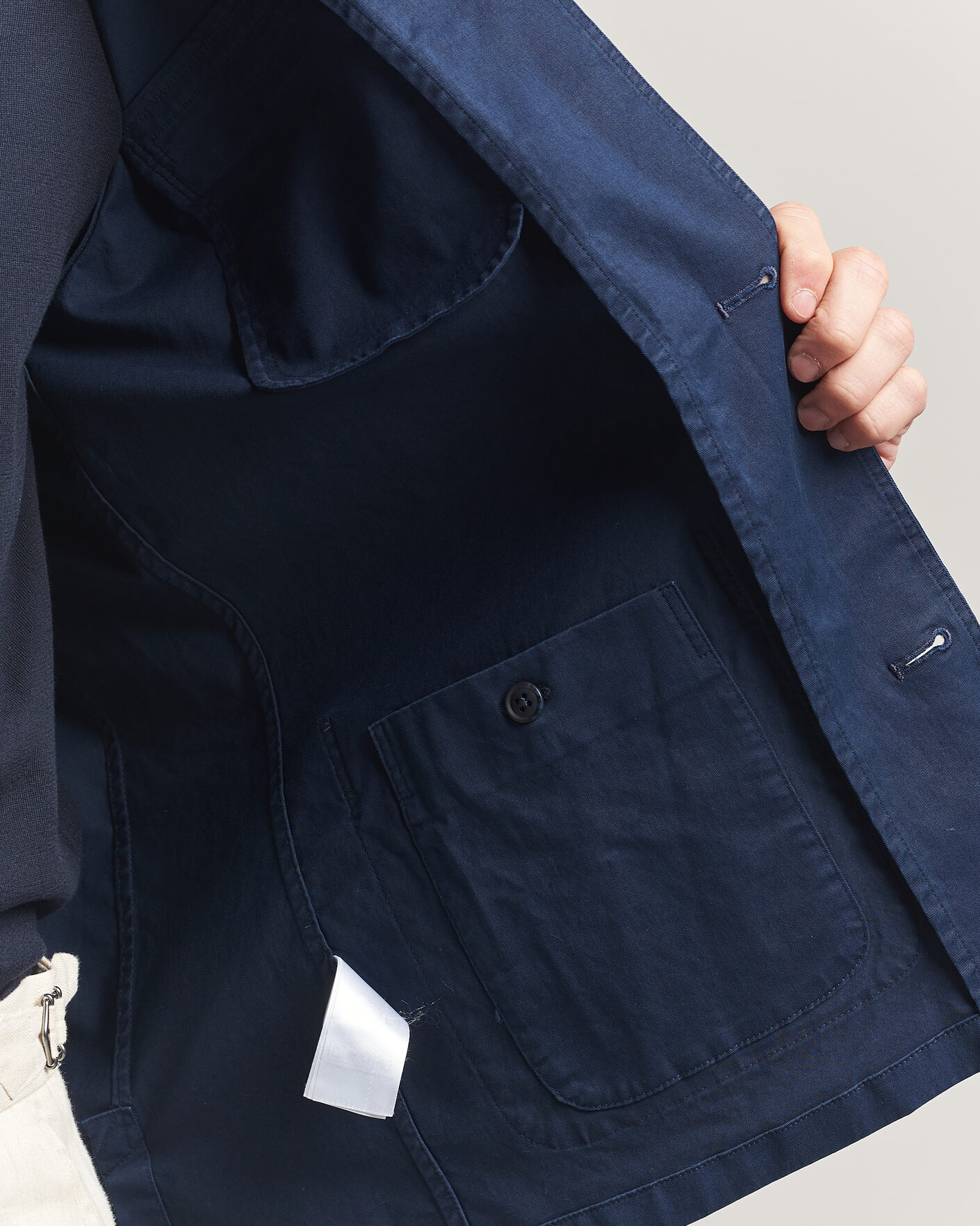 Herr | Jackor | Eton | Cotton Chore Jacket Navy Blue