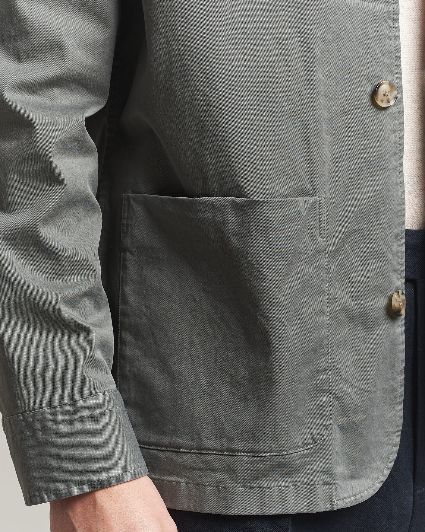 Herr | Jackor | Eton | Cotton Chore Jacket Mid Green