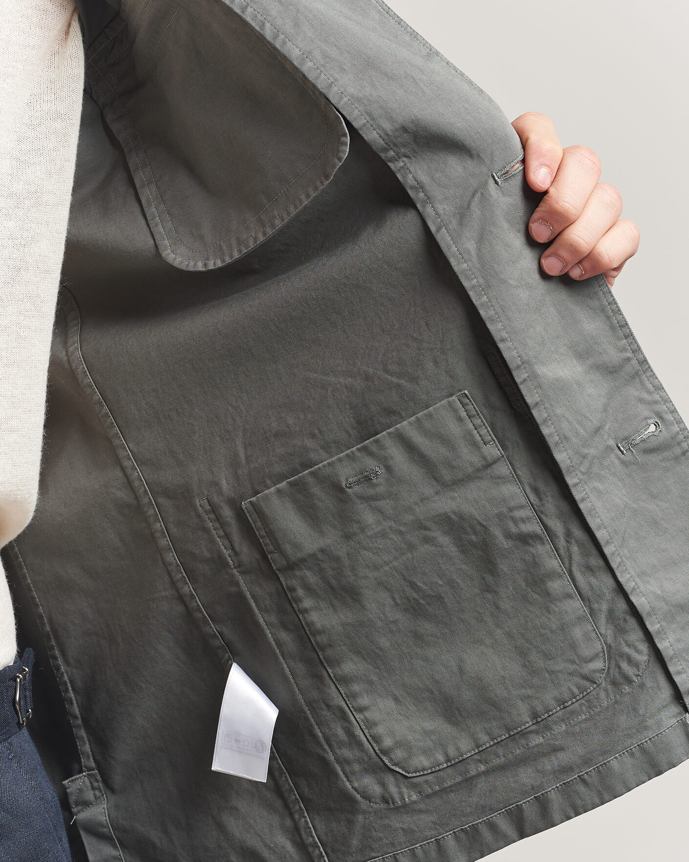 Herr | Jackor | Eton | Cotton Chore Jacket Mid Green