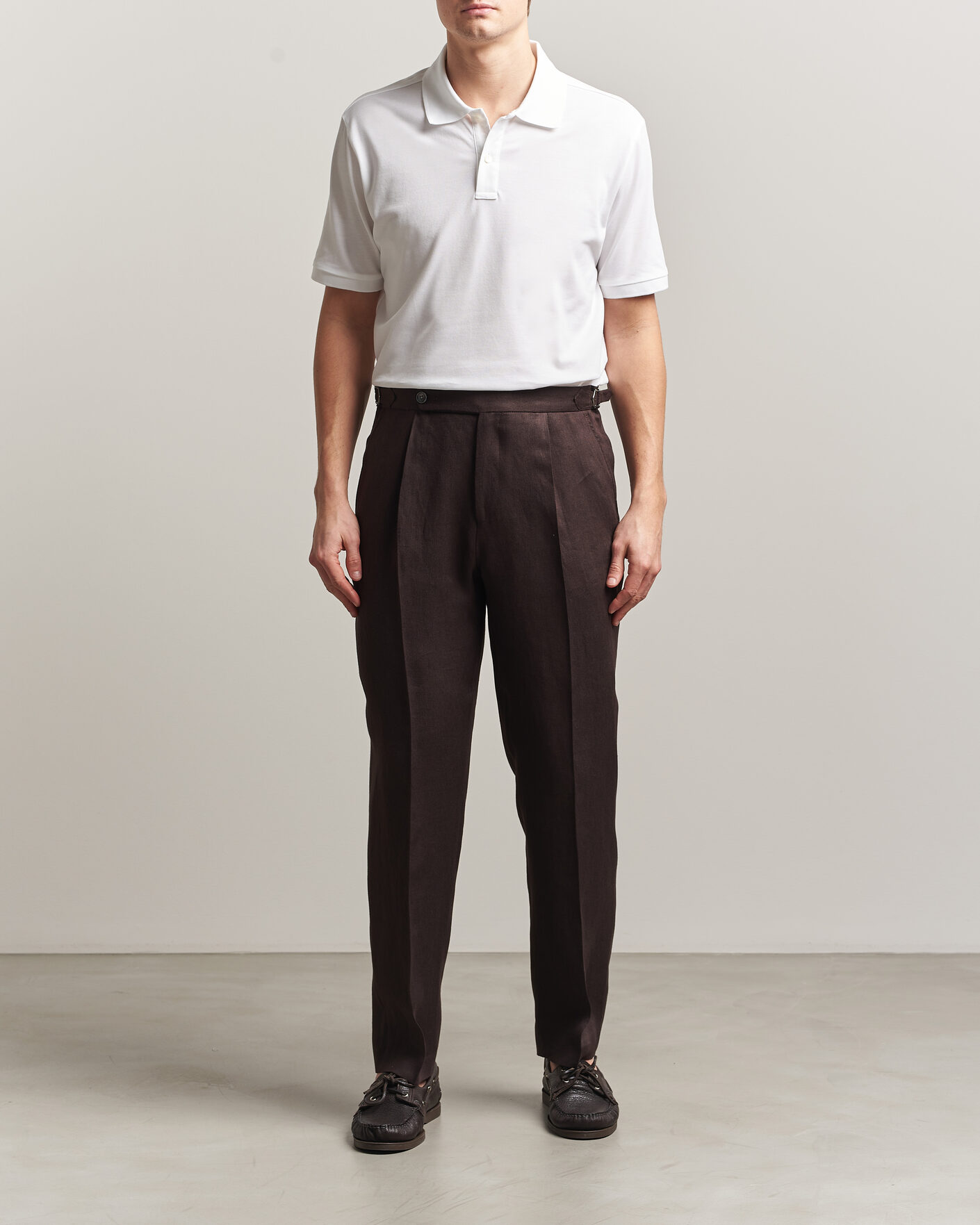 Herr | Pikéer | Eton | Pima Pique Polo White