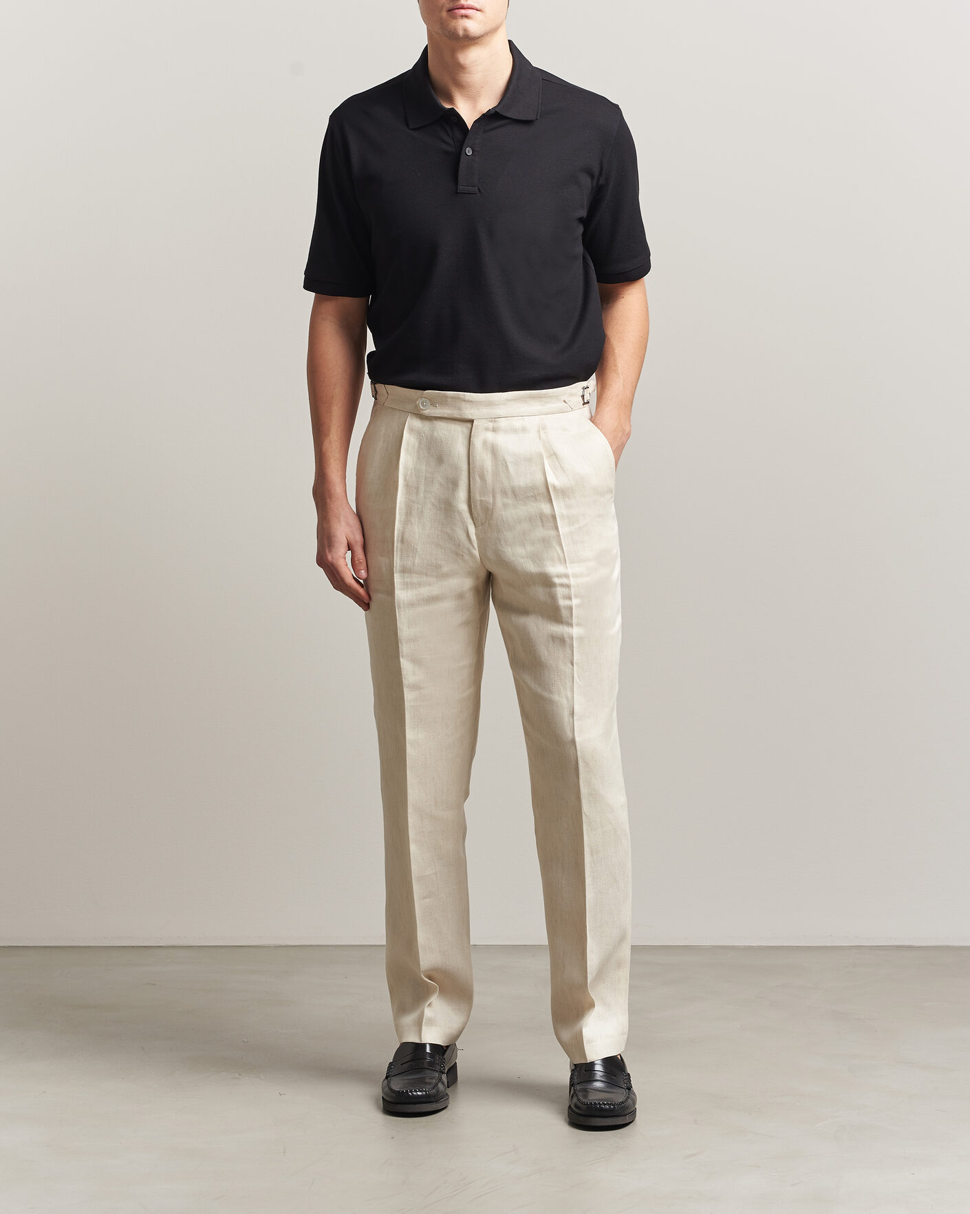 Herr | Pikéer | Eton | Pima Pique Polo Black